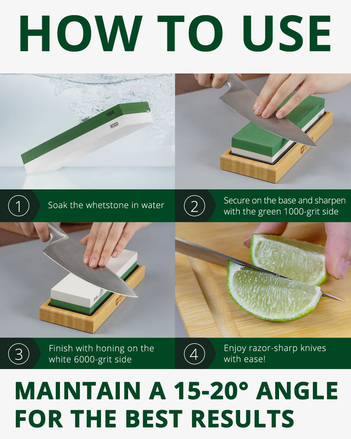 Whetstone Knife Sharpening Kit-3