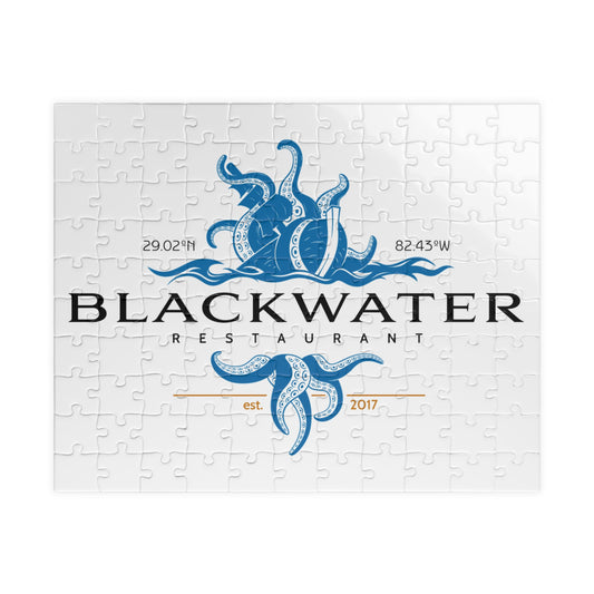 Blackwater Restaurant Octopus Logo Puzzle — Nautical Bar & Seafood Jigsaw (110–1014 pcs)