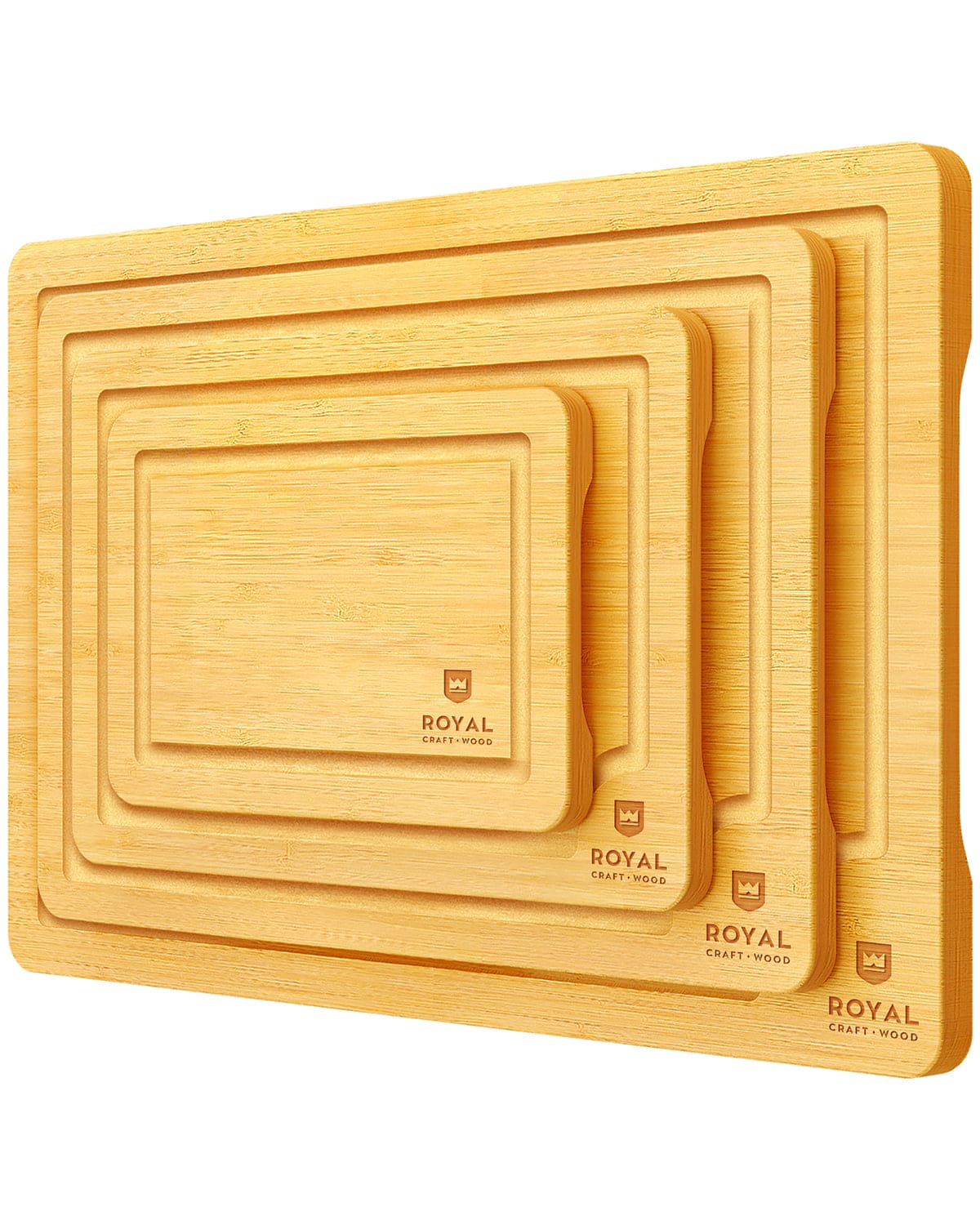 Cutting Board Set of 4, Bamboo-2