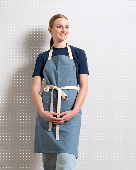 Bib Apron with Pockets