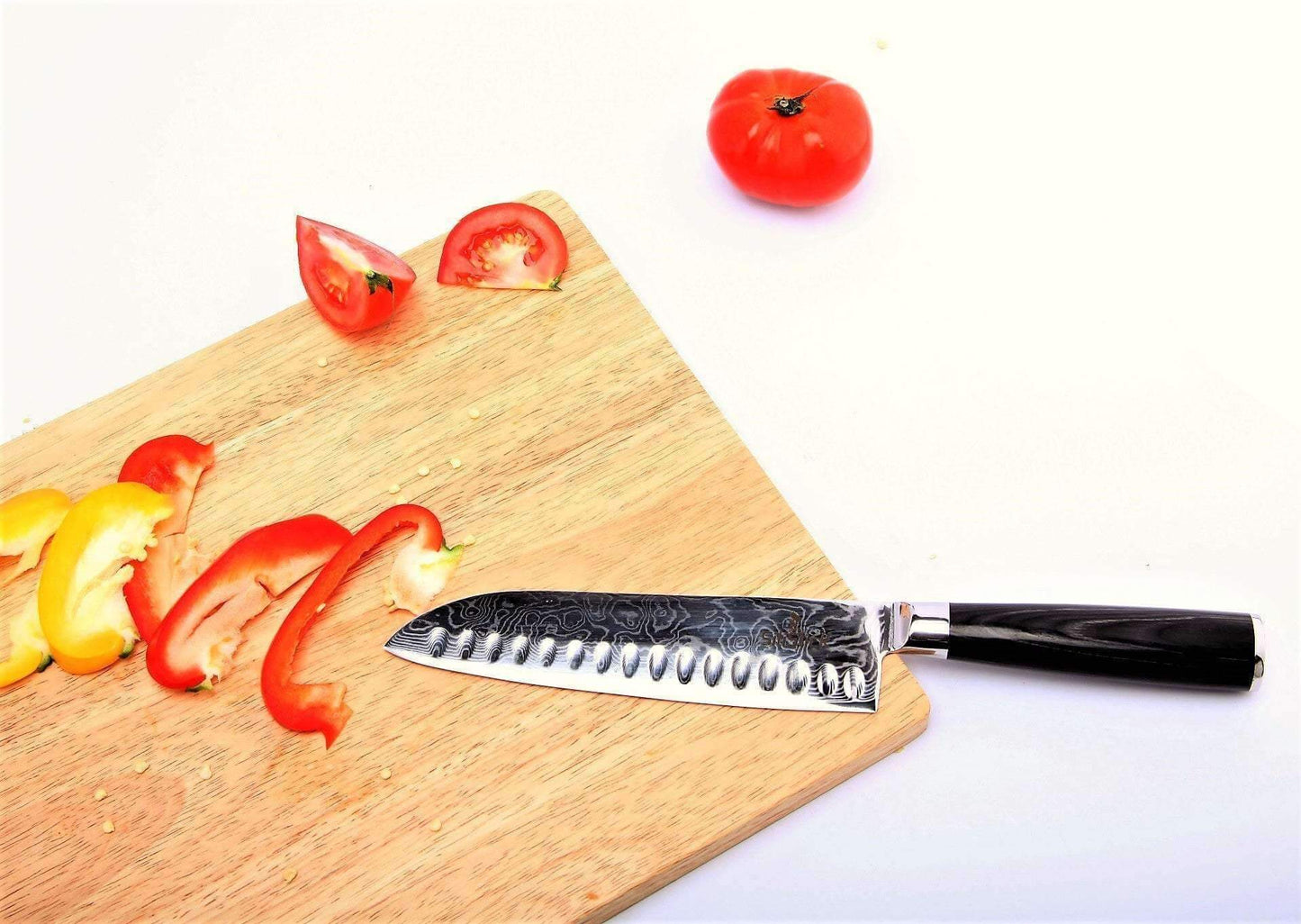 Damascus VG10 Steel Santoku Knife Classic Wave