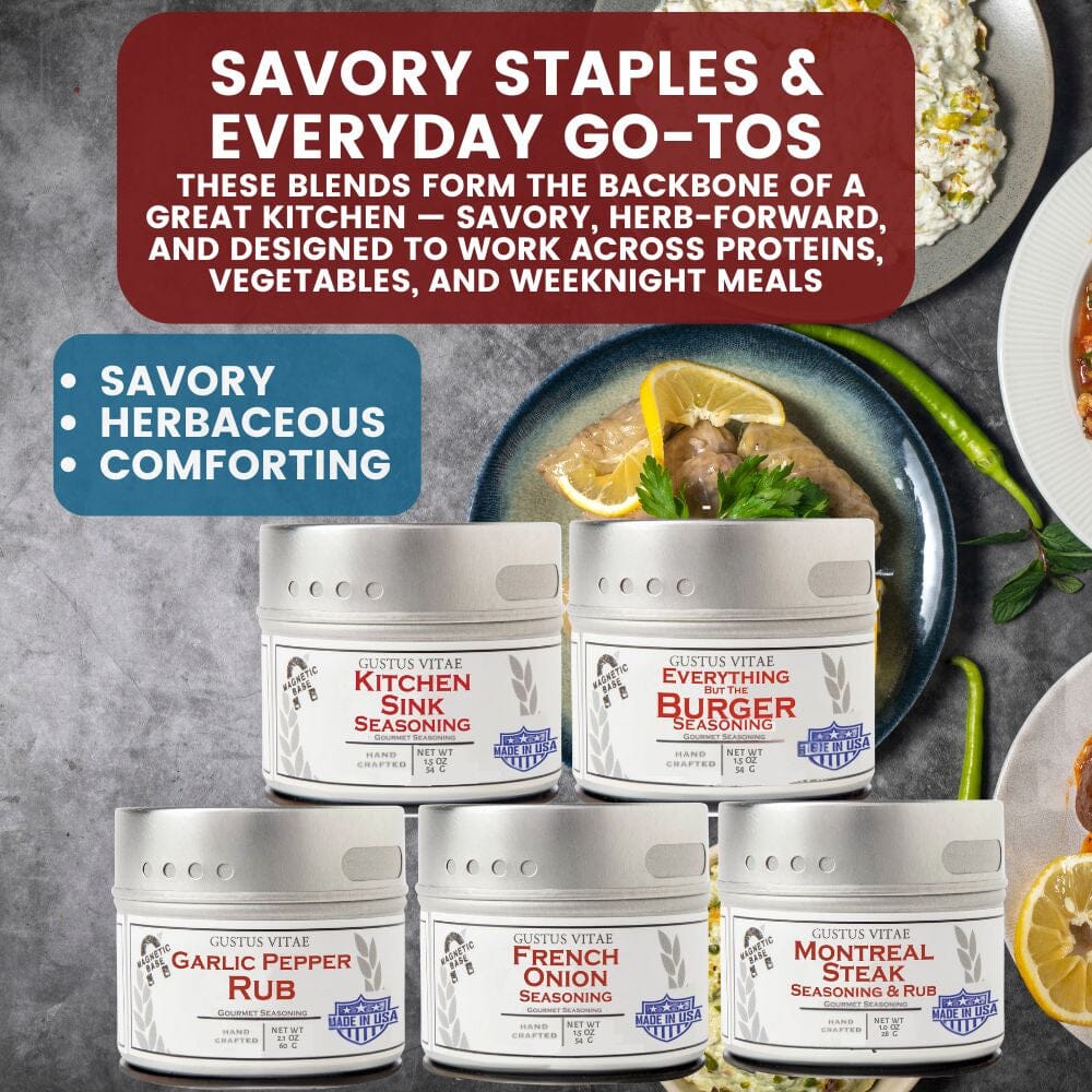 Luxury Pantry Refresh | House Favorites Seasonings & Sea Salts | Set of 20 Tins-1