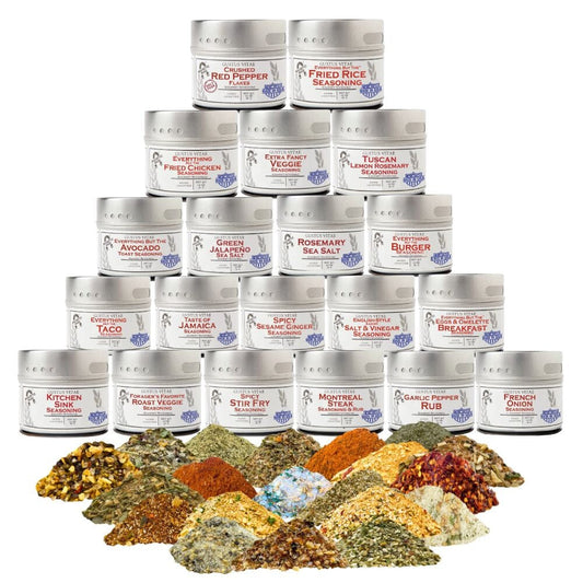Luxury Pantry Refresh | House Favorites Seasonings & Sea Salts | Set of 20 Tins-0