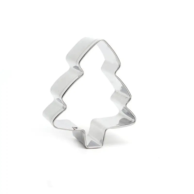 6PCS Stainless Steel Christmas Cookie Cutters Set